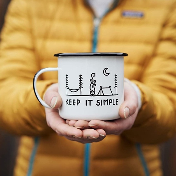Keep It Simple Camp Noggin Enamel Mug - Picture 1 of 16